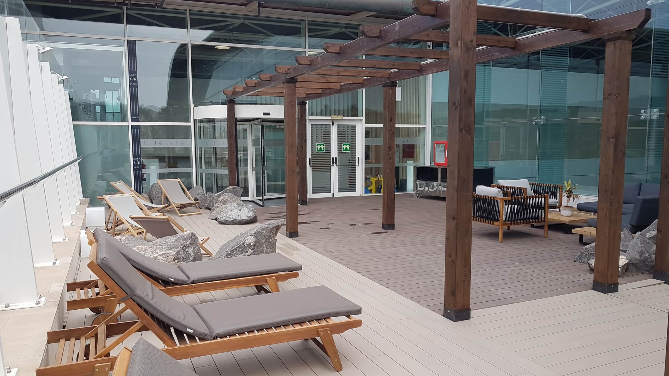 Flughafen Fuerteventura VIP Lounge außen Flughafen Fuerteventura VIP Lounge außen